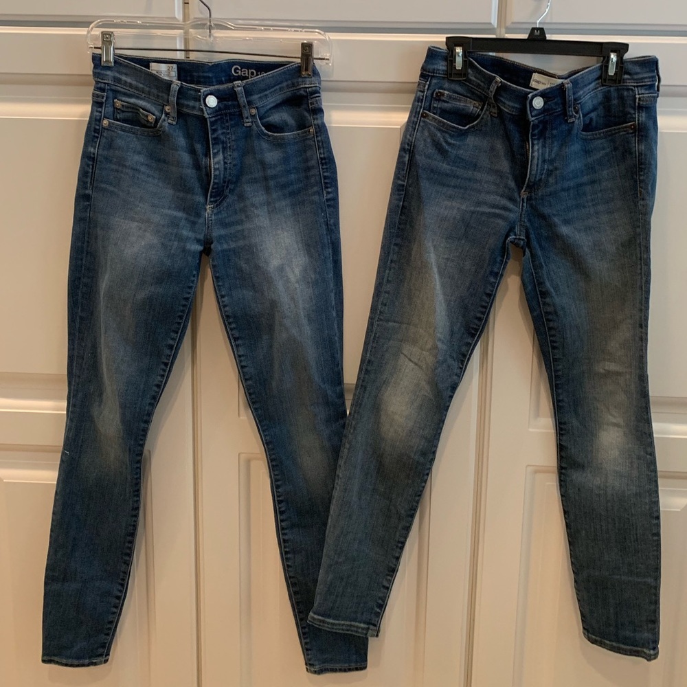 TWO PAIRS OF GAP JEANS